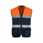 Chalecos de seguridad azul/naranja