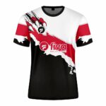 Camiseta sublimada azul rojo/blanco/negro - Imagen 2