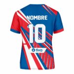 Camiseta sublimada azulino/rojo/blanco - Imagen 3