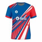 Camiseta sublimada azulino/rojo/blanco - Imagen 2