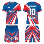 Camiseta sublimada azulino/rojo/blanco