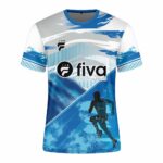 Camiseta sublimada azulino/blanco-tramado - Imagen 2