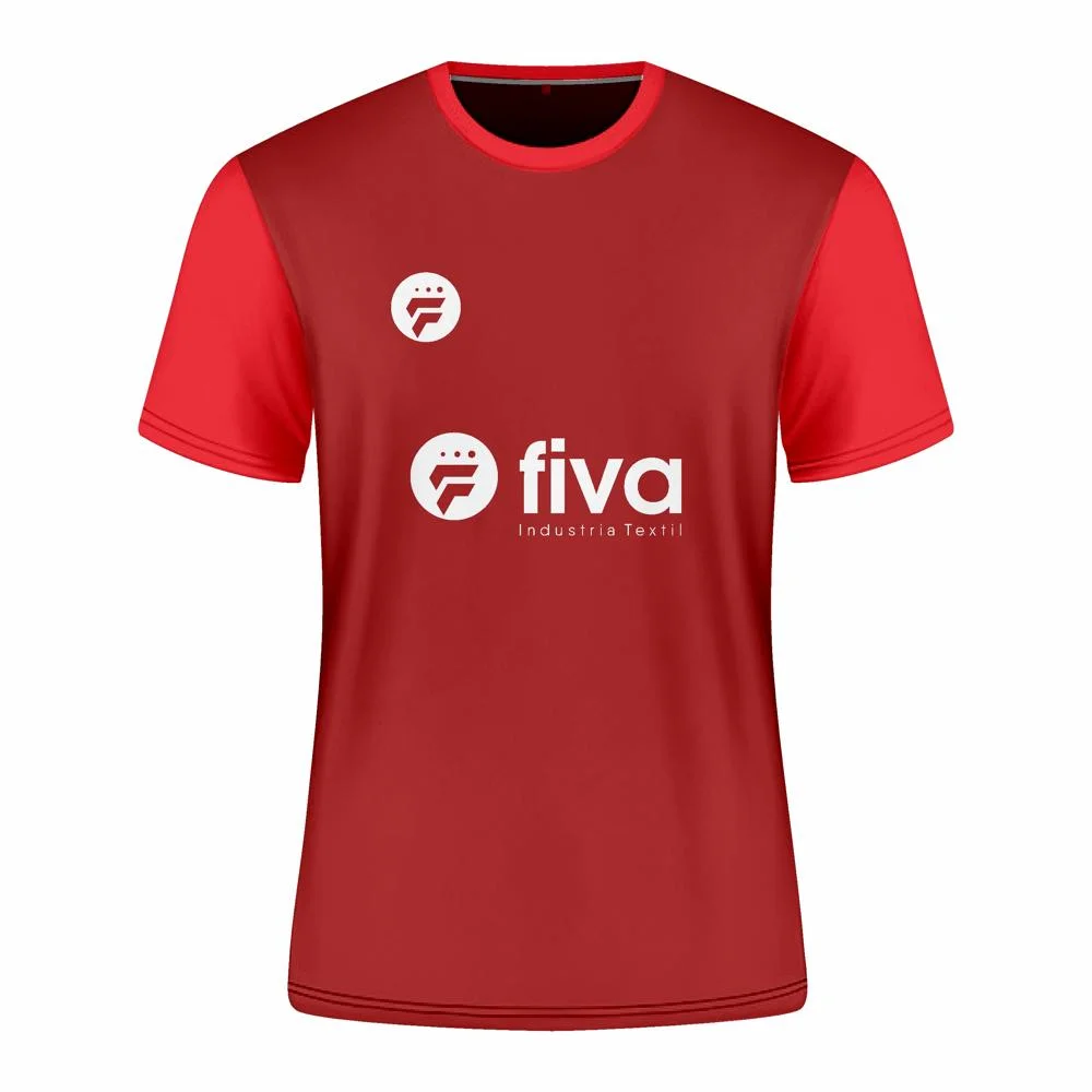 Camiseta de fútbol costura guinda/rojo - Imagen 2