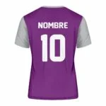Camiseta de fútbol costura morado/plomo - Imagen 3