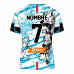 Camiseta sublimada turquesa / blanco tramado 2023 - Imagen 3
