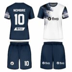 Camiseta sublimada azul marino/blanco