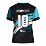 Camiseta sublimada negro/blanco/verde agua - Imagen 4