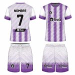 Camiseta sublimada lila/blanco