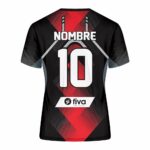 Camiseta sublimada rojo/negro tramado 2023 - Imagen 3