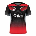 Camiseta sublimada rojo/negro tramado 2023 - Imagen 2