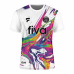 Camiseta sublimada parís-blanco arco iris - Imagen 2