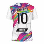 Camiseta sublimada parís-blanco arco iris - Imagen 3