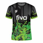 Camiseta sublimada negro/verde tramado - Imagen 2