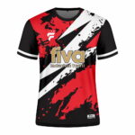 Camiseta sublimada negro/rojo/blanco - Imagen 2