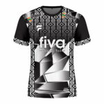 Camiseta sublimada negro/blanco trama - Imagen 2