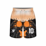 Camiseta sublimada negro/naranja trama - Imagen 4