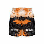 Camiseta sublimada negro/naranja trama - Imagen 5