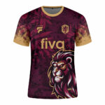 CAMISETA SUBLIMADA DE FUTBOL GUINDA/NEGRO 2024 - Imagen 2